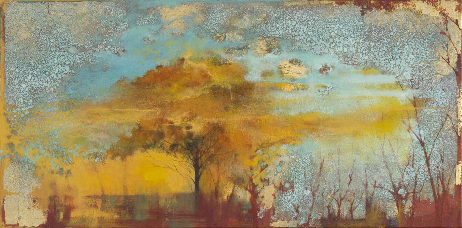 abstract painting by japanese artist hiroko lewis