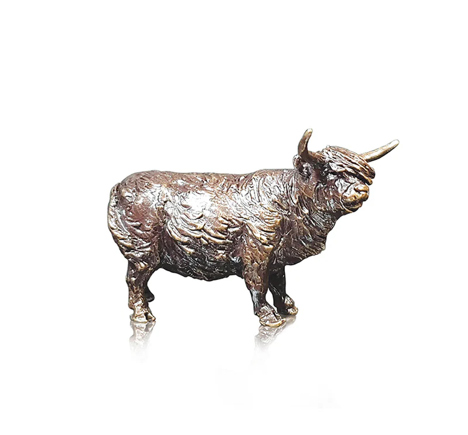 Miniature Bronze Highland Cow (2092)