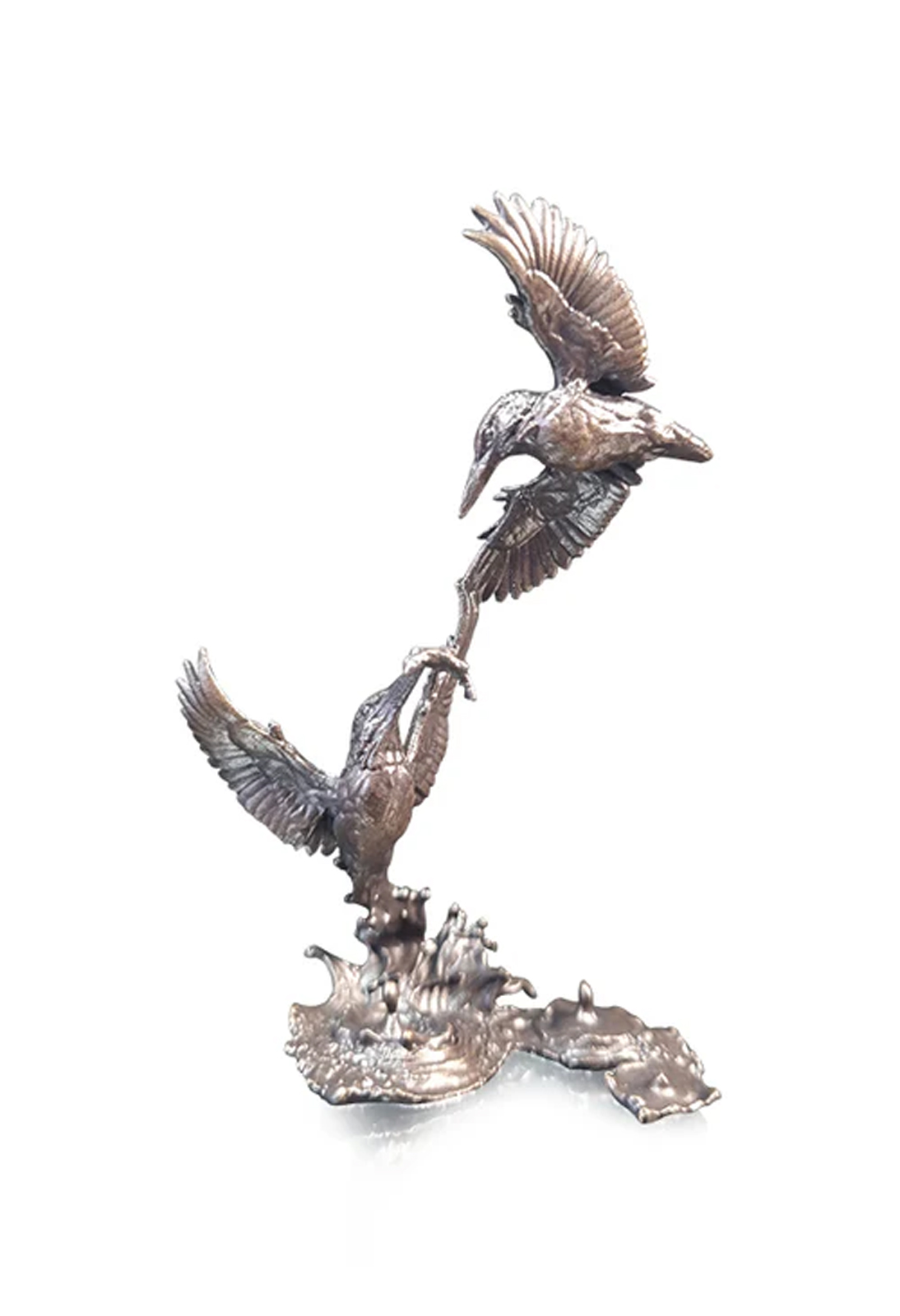 Miniature Bronze Kingfisher Pair (2098)