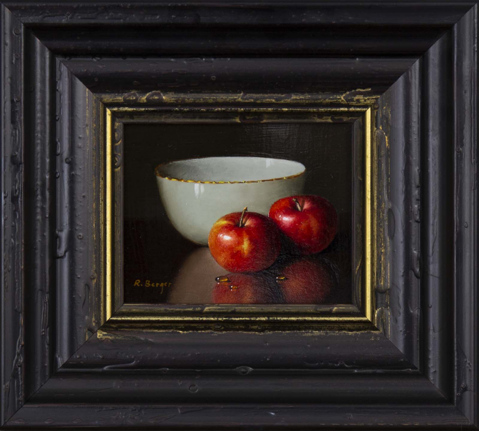 Red Apples & Porcelain Bowl