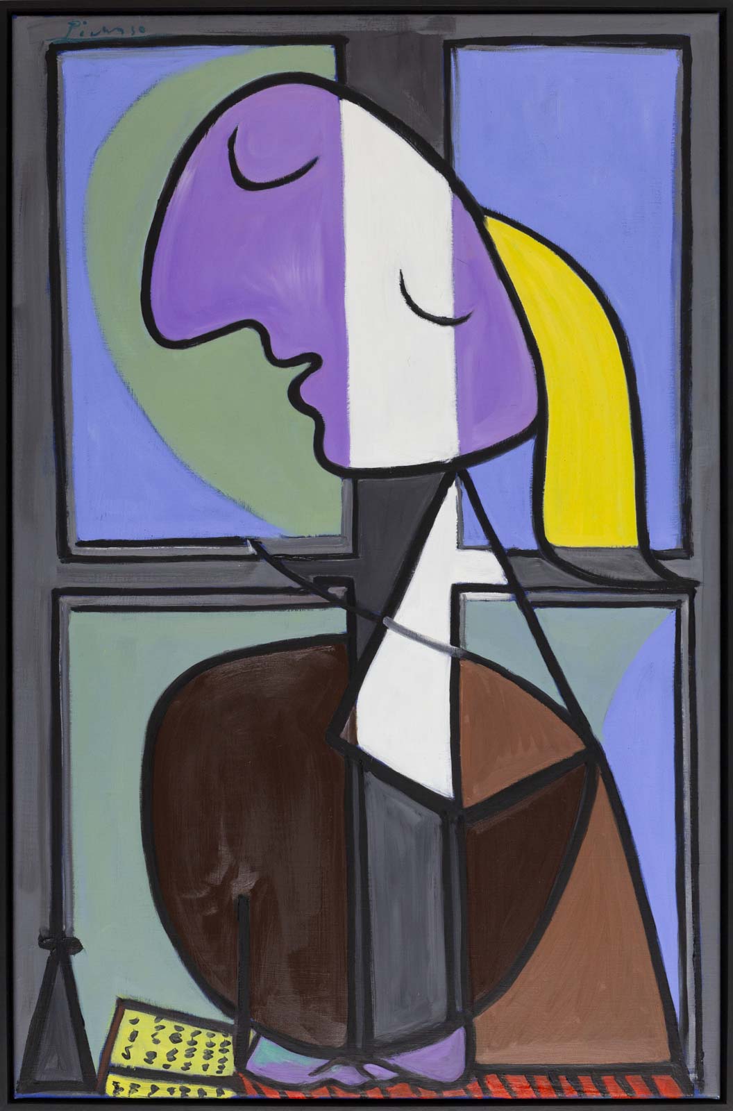 Buste de Femme de Profil (Femme Écrivant) after Picasso