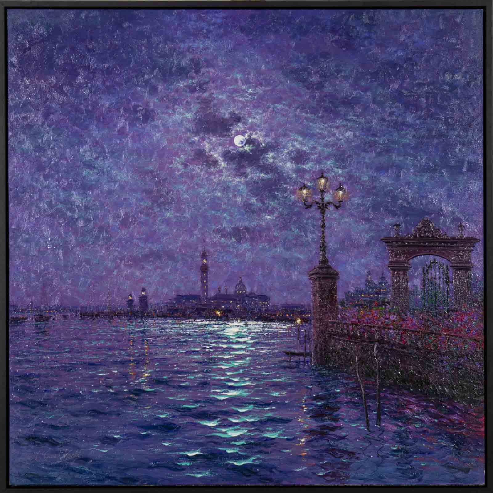 Moonlight Sparkle Across The Lagoon, Venice