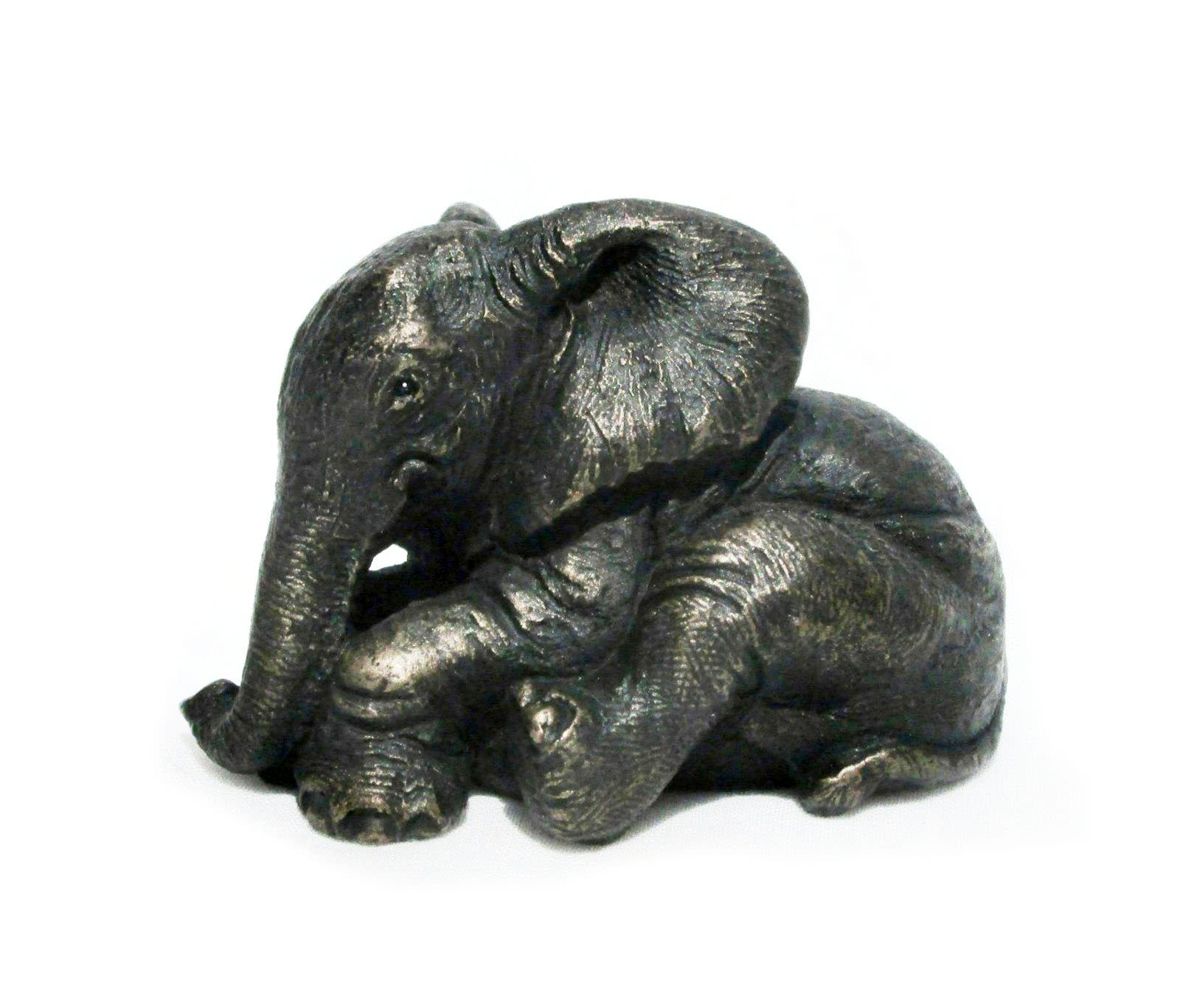 Thulani, African Elephant Calf Sitting