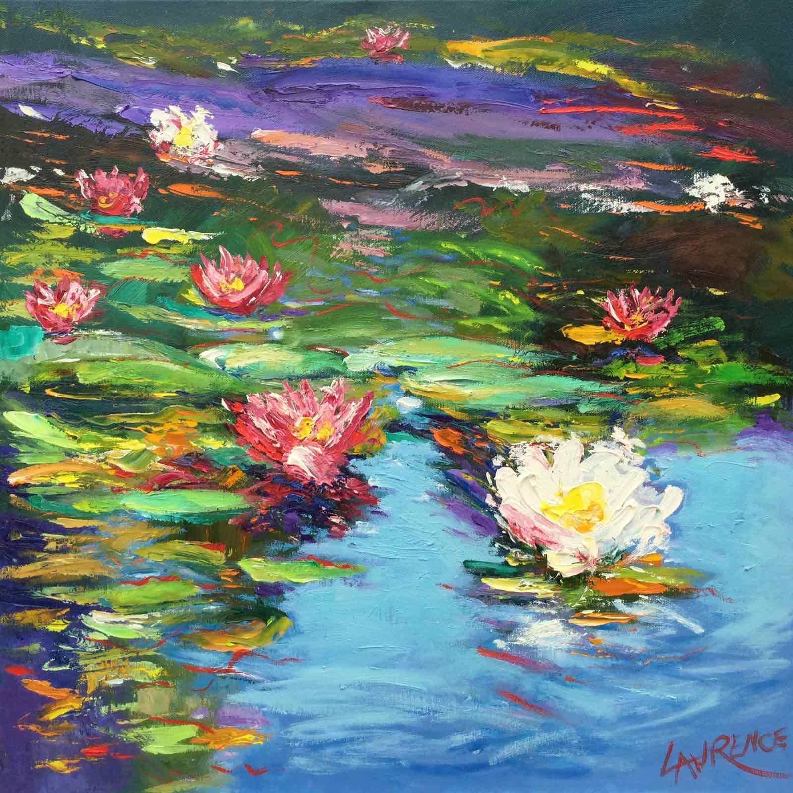 Waterlilies Opening in the Sunshine